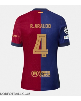Billige Fotballdrakt Barcelona Ronald Araujo #4 Replika Hjemmedrakt 2024-25 Kortermet